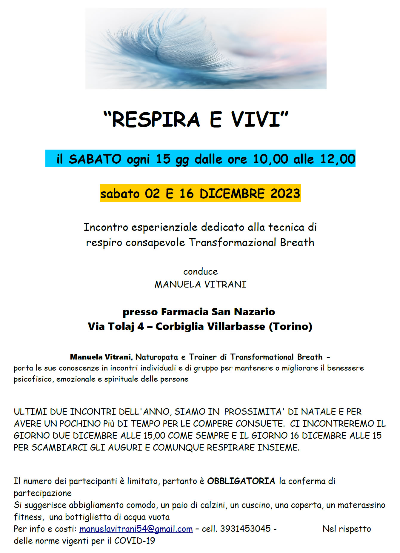 Respiro consapevole 12 2023